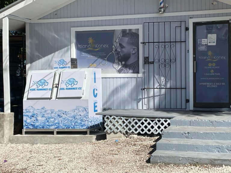 A branded Kool Runnings Ice freezer at a retail partner
